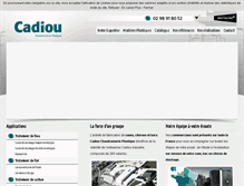 Tablet Screenshot of cadiou-chaudronnerie-plastique.com